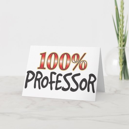 Carte Professeur 100% (Devant)