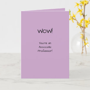 Carte Professeur agrégé Félicitations Tenure Academie