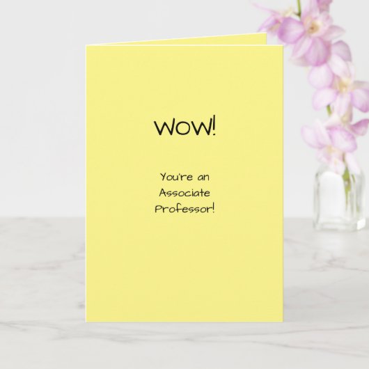 Carte Professeur agrégé Félicitations Tenure Academie (Orchidée)