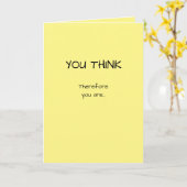 Carte Professeur complet Félicitations Vous Pensez Donc (Fleur jaune)