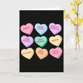 Carte Professeur d'anglais Saint-Valentin Bonbon Cœur An (Fleur jaune)