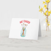 Carte Professeur d'art (Fleur jaune)