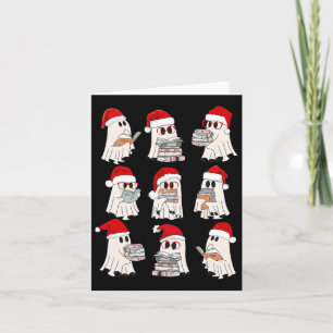 Carte Professeur de bibliothèque de Noël drôle
