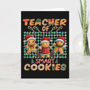 Carte Professeur de cookies intelligents en pain d'épice
