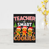 Carte Professeur de cookies intelligents Funny Professeu (Fleur jaune)