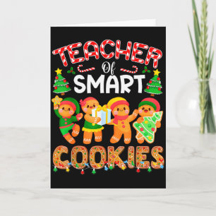 Carte Professeur De Cookies Intelligents Noël Mignon Gin