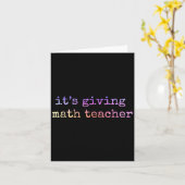 Carte Professeur de mathématiques Appréciation Géométrie (Fleur jaune)