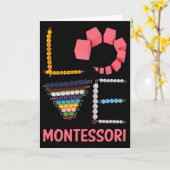 Carte Professeur de mathématiques de l'éducation Montess (Fleur jaune)