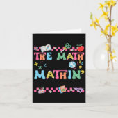 Carte Professeur de mathématiques Les maths ne sont pas  (Fleur jaune)