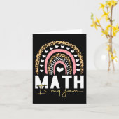 Carte Professeur de mathématiques - Math is My Jam Retou (Fleur jaune)