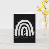 Carte Professeur De Maths Avec Arc En Ciel Mélange Retou (Fleur jaune)