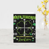 Carte Professeur de maths Comme la journée régulière Luc (Fleur jaune)