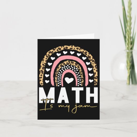 Carte Professeur de maths - Math Is My Jam (Devant)