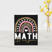 Carte Professeur de maths - Math Is My Jam (Fleur jaune)