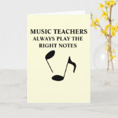 Carte Professeur de musique (Fleur jaune)