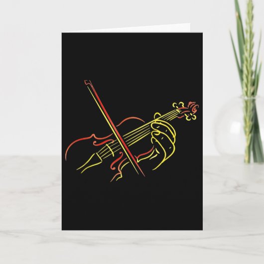 Carte Professeur de musique de violon, instructeur d'orc (Devant)