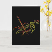 Carte Professeur de musique de violon, instructeur d'orc (Fleur jaune)