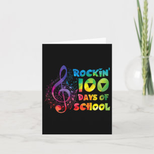Carte Professeur De Musique - rockin 100 Jours De Musiqu