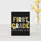 Carte Professeur de première année Groovy Bee Kind 1ère (Fleur jaune)