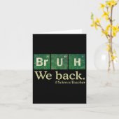 Carte Professeur de sciences de chimie Premier jour d'éc (Fleur jaune)