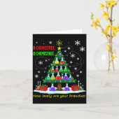 Carte Professeur de sciences de Noël 67 Meme Santa Oh Ch (Fleur jaune)