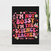 Carte Professeur de sciences Saint-Valentin Rétro Groovy (Devant)