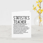 Carte Professeur de statistiques (Fleur jaune)
