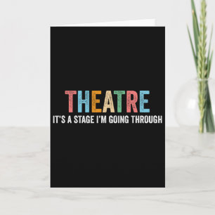 Carte Professeur de Théâtre Dramatique Comique Scène Piè