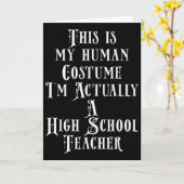 Carte Professeur d'école secondaire drôle Cadeau d'appré (Fleur jaune)