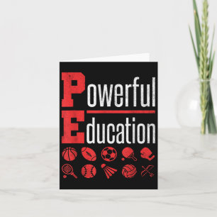 Carte Professeur d'EPS Gymnase Éducation Physique Motiva