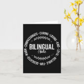 Carte Professeur D'Équipe Bilingue De Femmes À L'École P (Fleur jaune)
