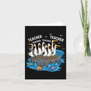 Carte Professeur drôle Mouette Famille Amoureux des prof