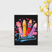 Carte Professeur drôle Saint-Valentin Art Thème d'amour (Fleur jaune)