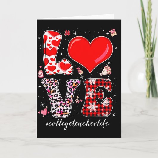 Carte Professeur d'université d'amour Saint Valentin Léo (Devant)