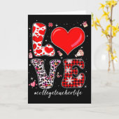Carte Professeur d'université d'amour Saint Valentin Léo (Fleur jaune)
