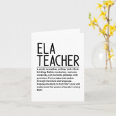 Carte Professeur Ela (Fleur jaune)