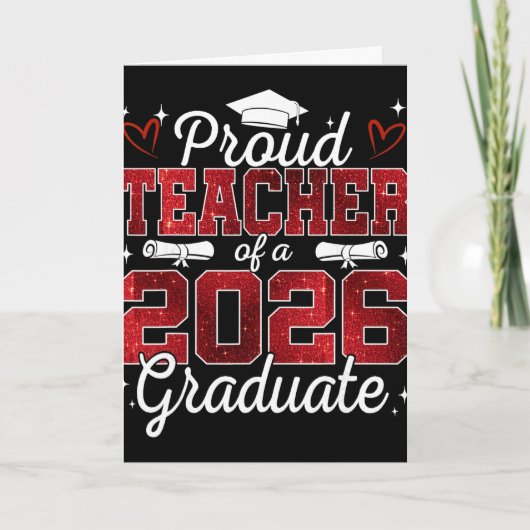 Carte Professeur fier d'un élève de terminale diplômé de (Devant)