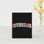 Carte Professeur Floral À Scho, Conseiller Scolaire (Fleur jaune)