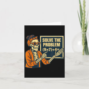 Carte Professeur Halloween Six Sept Mème 6 7 Squelette
