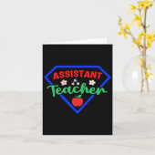Carte Professeur Istant Superhero Appréciation Retour À (Fleur jaune)