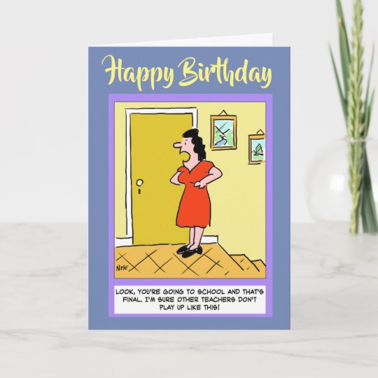 Carte Professeur Joyeux Anniversaire Zazzle Be