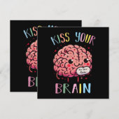 Carte Professeur Kiss Your Brain (Devant / Derrière)