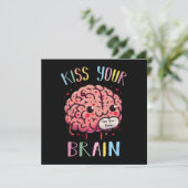 Carte Professeur Kiss Your Brain (Debout devant)