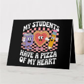 Carte Professeur Mes élèves ont une pizza de mon cœur (Devant)