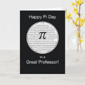 Carte Professeur Pi Day Circle (Fleur jaune)