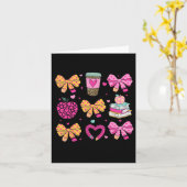Carte Professeur Saint-Valentin Coquette Crayon Café Arc (Fleur jaune)