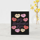 Carte Professeur Valentines Jour Affirmations positives (Fleur jaune)