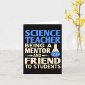 Carte Professeure de sciences pour femmes et mentor et a (Fleur jaune)