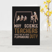 Carte Professeurs de sciences plaisanter Brown (Fleur jaune)