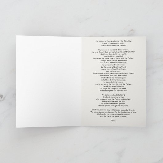 Carte Profession de foi (Intérieur)